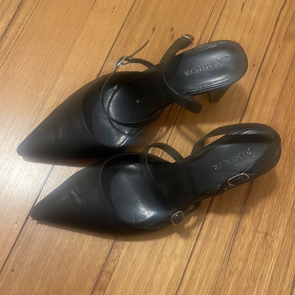 JO MERCER Karina Mid Heels Black Leather - Size 38 - Picture 4 of 6